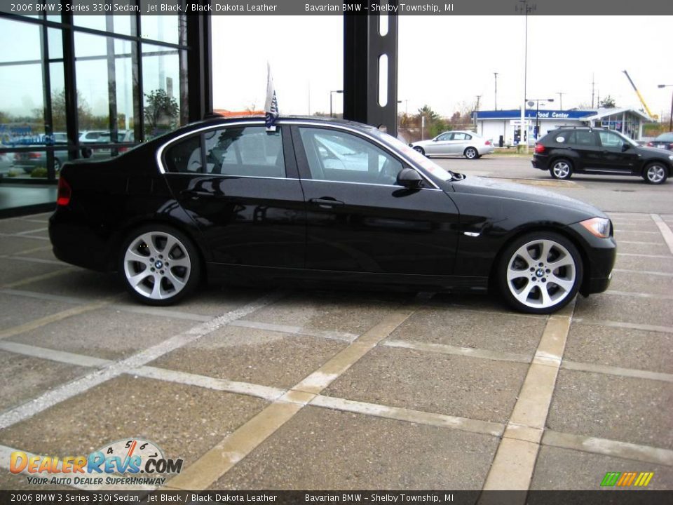 2006 BMW 3 Series 330i Sedan Jet Black / Black Dakota Leather Photo #9