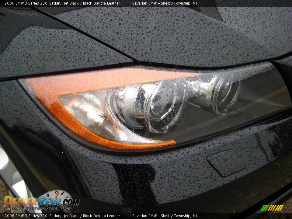 2006 BMW 3 Series 330i Sedan Jet Black / Black Dakota Leather Photo #11