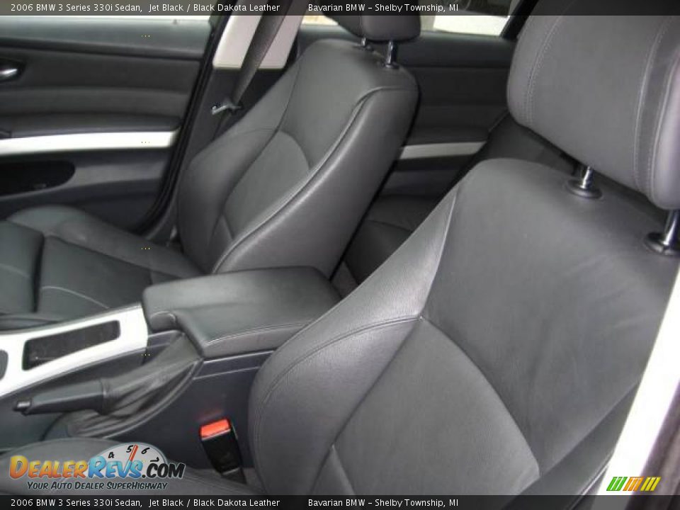 2006 BMW 3 Series 330i Sedan Jet Black / Black Dakota Leather Photo #14