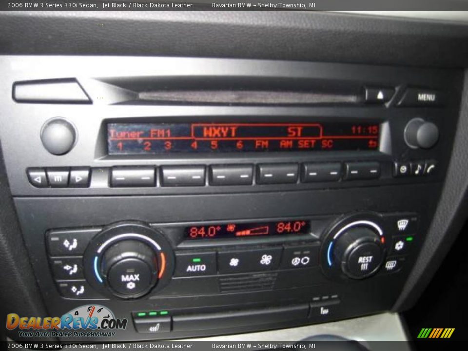 2006 BMW 3 Series 330i Sedan Jet Black / Black Dakota Leather Photo #19