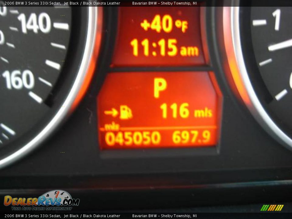 2006 BMW 3 Series 330i Sedan Jet Black / Black Dakota Leather Photo #24