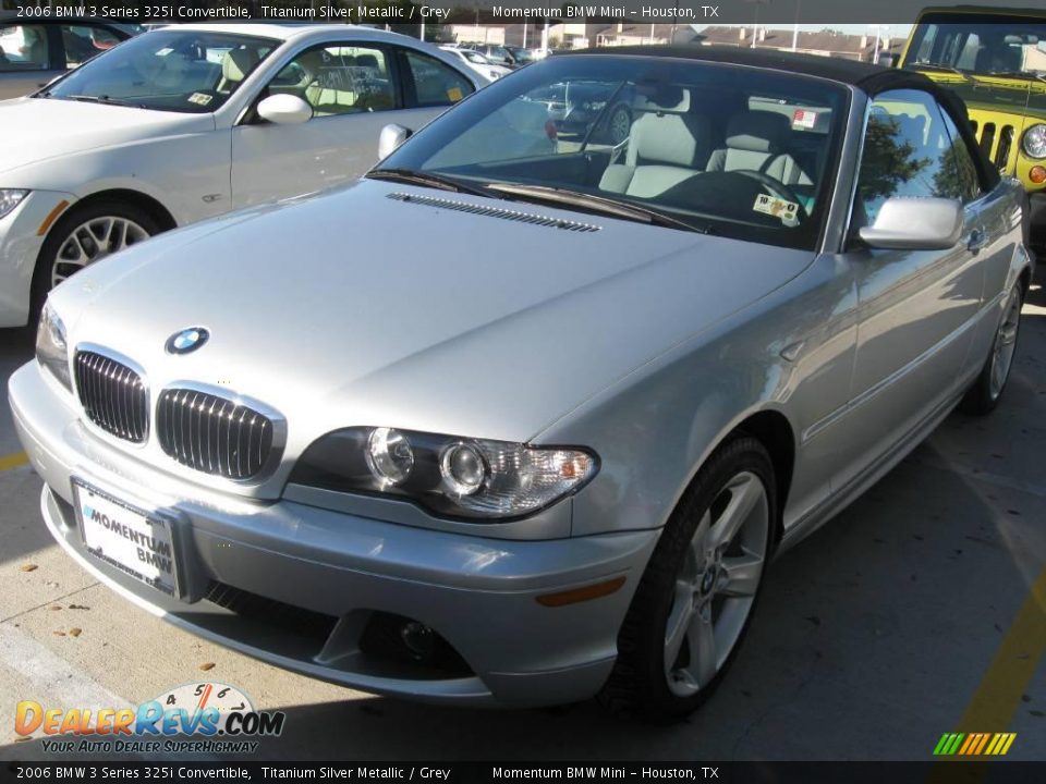 2006 BMW 3 Series 325i Convertible Titanium Silver Metallic / Grey Photo #1