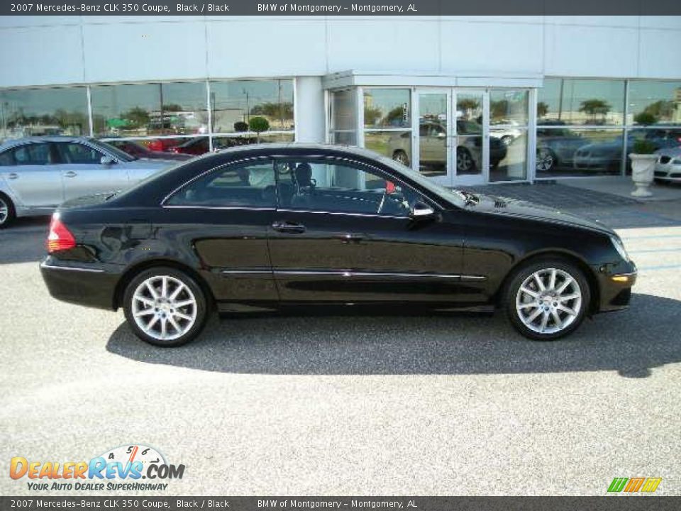 2007 Mercedes-Benz CLK 350 Coupe Black / Black Photo #2