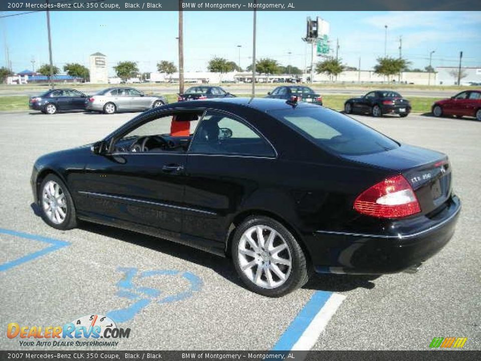2007 Mercedes-Benz CLK 350 Coupe Black / Black Photo #3