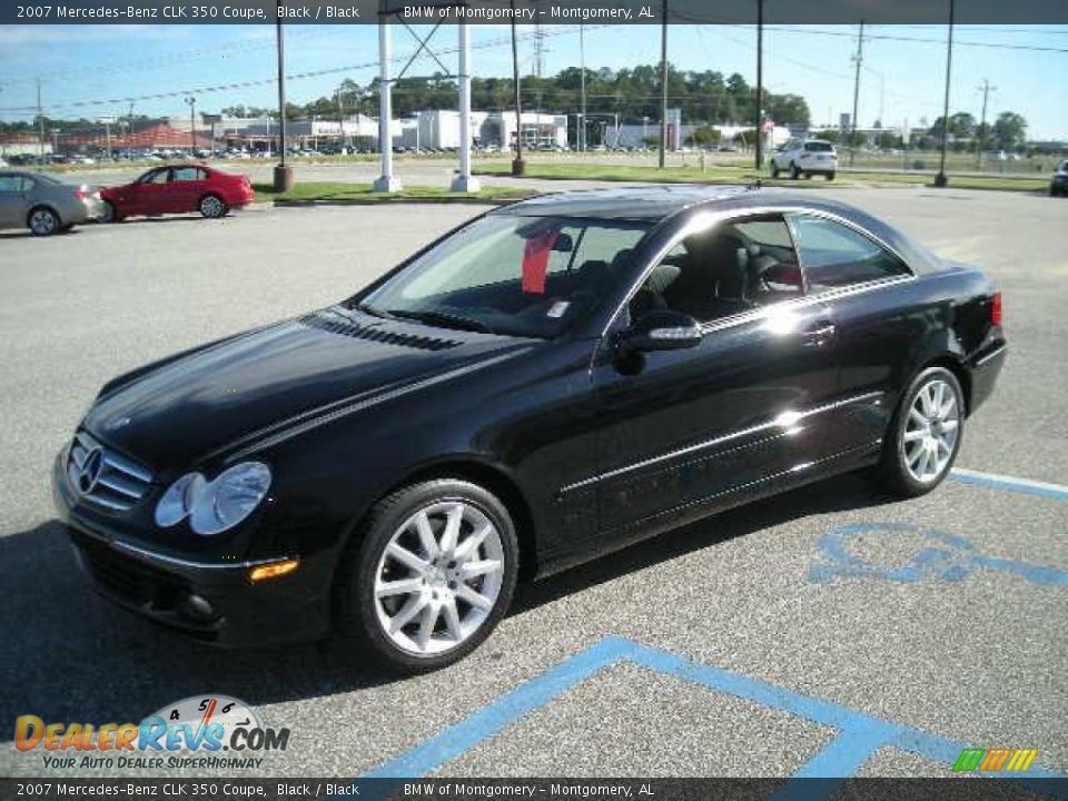 2007 Mercedes-Benz CLK 350 Coupe Black / Black Photo #4