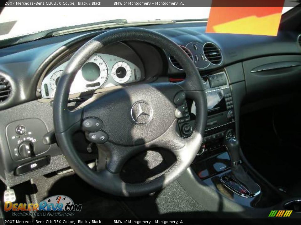 2007 Mercedes-Benz CLK 350 Coupe Black / Black Photo #6