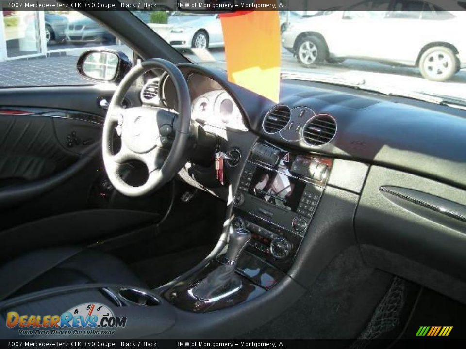 2007 Mercedes-Benz CLK 350 Coupe Black / Black Photo #8