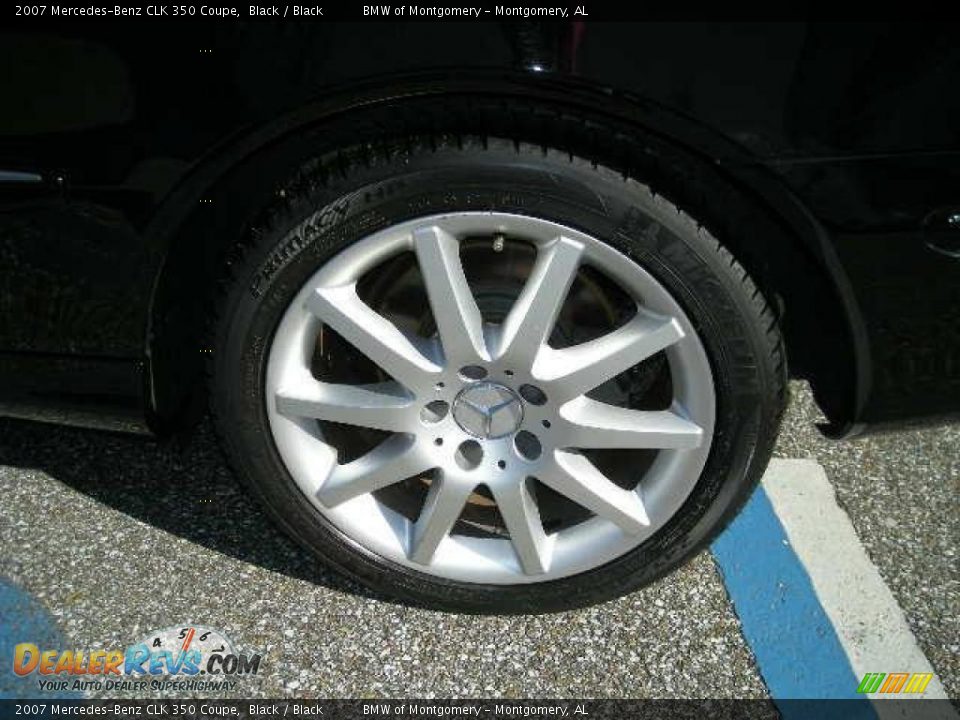 2007 Mercedes-Benz CLK 350 Coupe Black / Black Photo #10