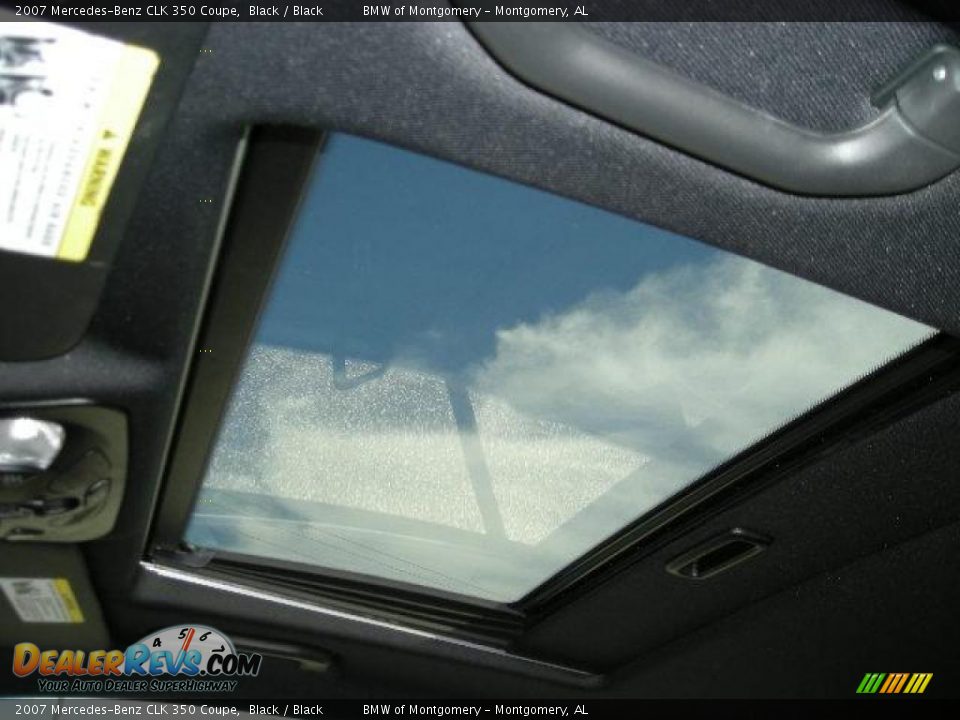2007 Mercedes-Benz CLK 350 Coupe Black / Black Photo #11