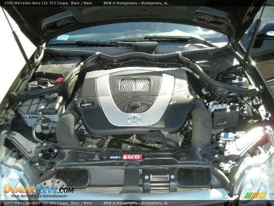 2007 Mercedes-Benz CLK 350 Coupe Black / Black Photo #13