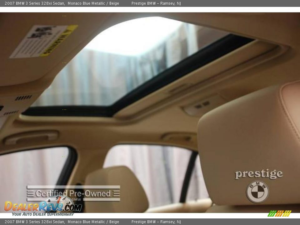 2007 BMW 3 Series 328xi Sedan Monaco Blue Metallic / Beige Photo #6