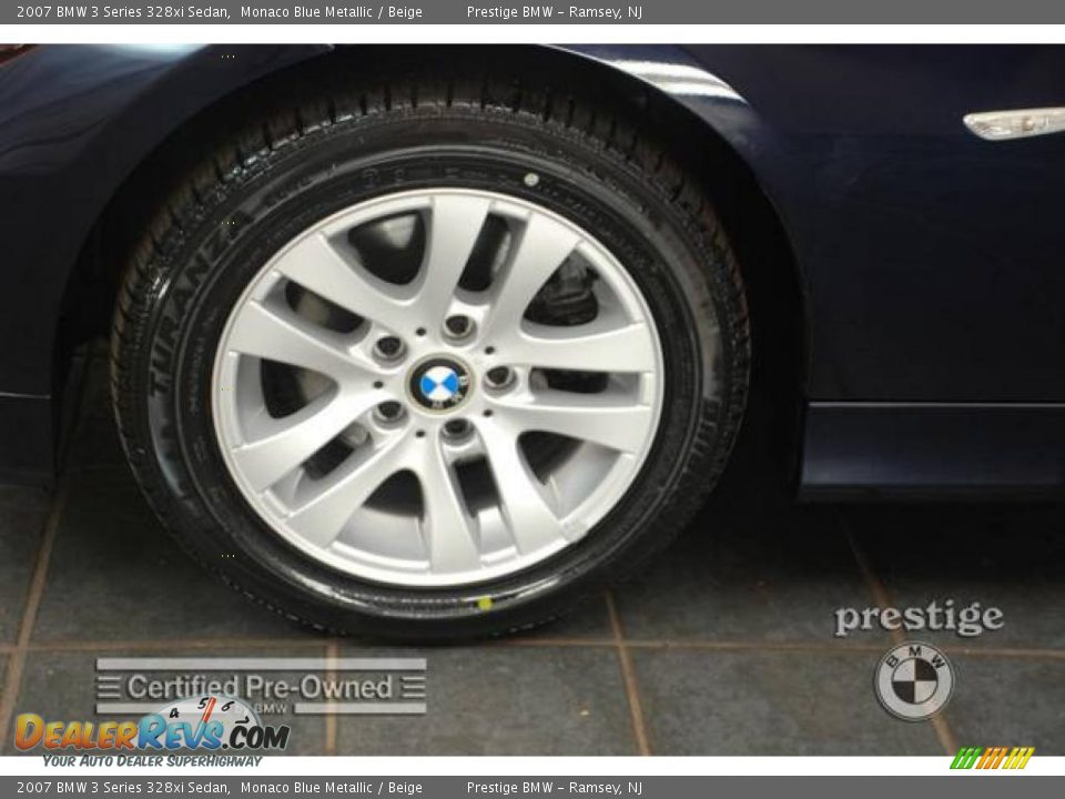 2007 BMW 3 Series 328xi Sedan Monaco Blue Metallic / Beige Photo #7
