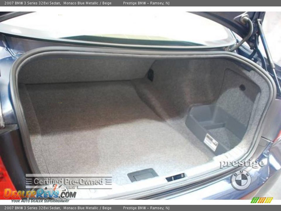 2007 BMW 3 Series 328xi Sedan Monaco Blue Metallic / Beige Photo #9