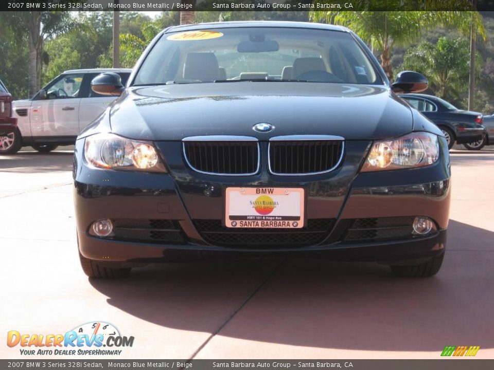 2007 BMW 3 Series 328i Sedan Monaco Blue Metallic / Beige Photo #2