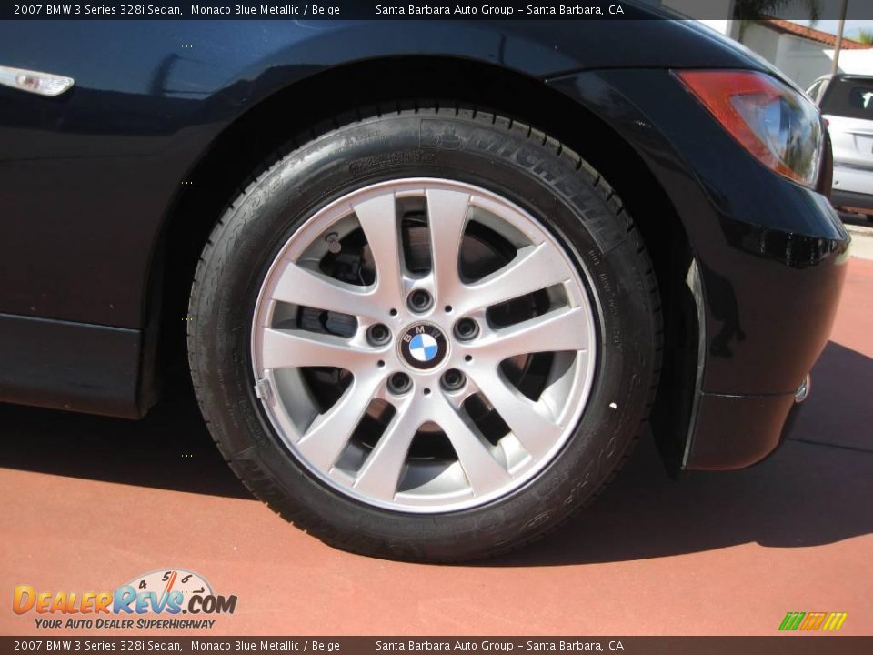 2007 BMW 3 Series 328i Sedan Monaco Blue Metallic / Beige Photo #9