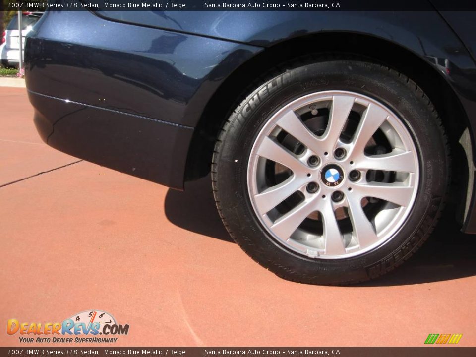2007 BMW 3 Series 328i Sedan Monaco Blue Metallic / Beige Photo #10
