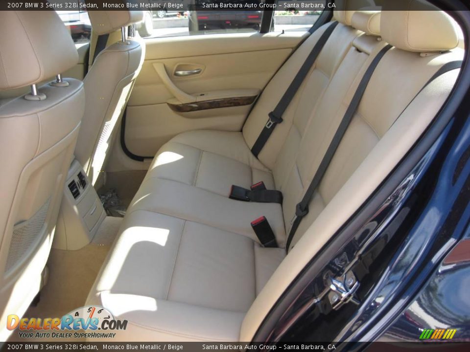 2007 BMW 3 Series 328i Sedan Monaco Blue Metallic / Beige Photo #13