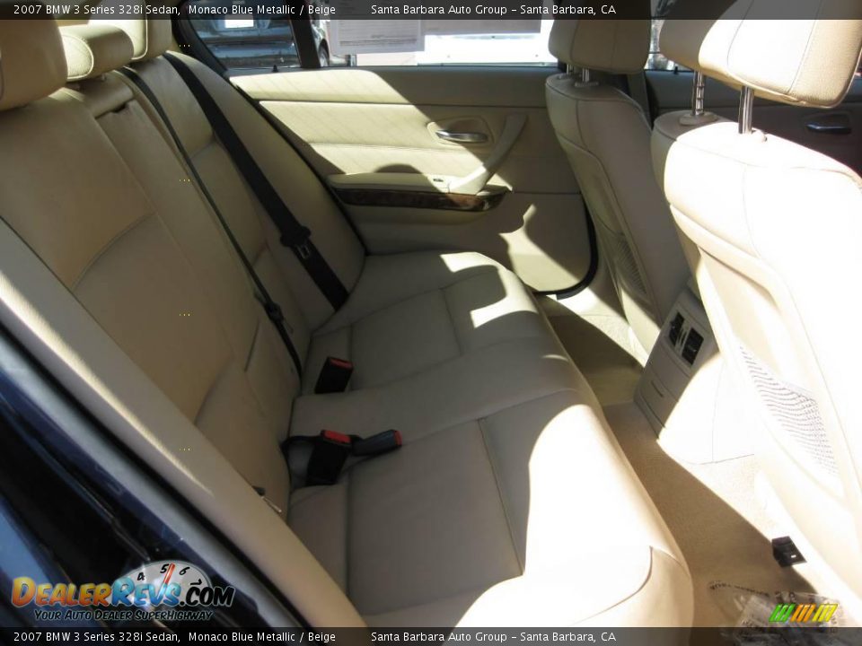 2007 BMW 3 Series 328i Sedan Monaco Blue Metallic / Beige Photo #14