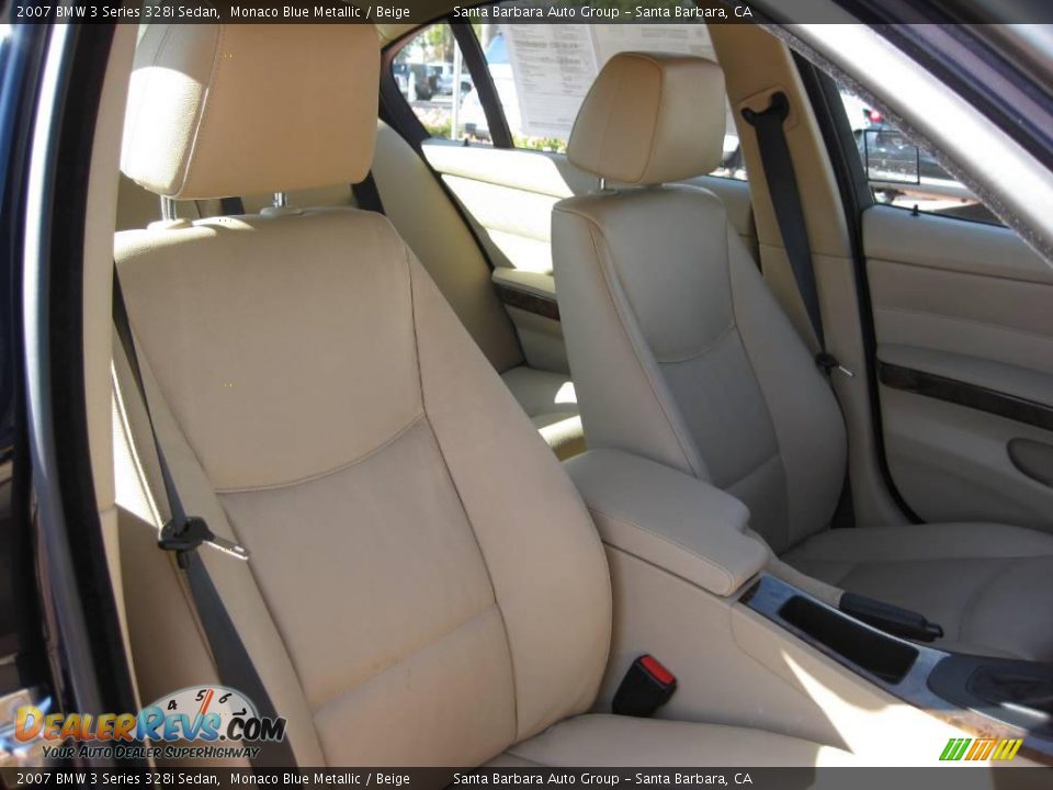 2007 BMW 3 Series 328i Sedan Monaco Blue Metallic / Beige Photo #15