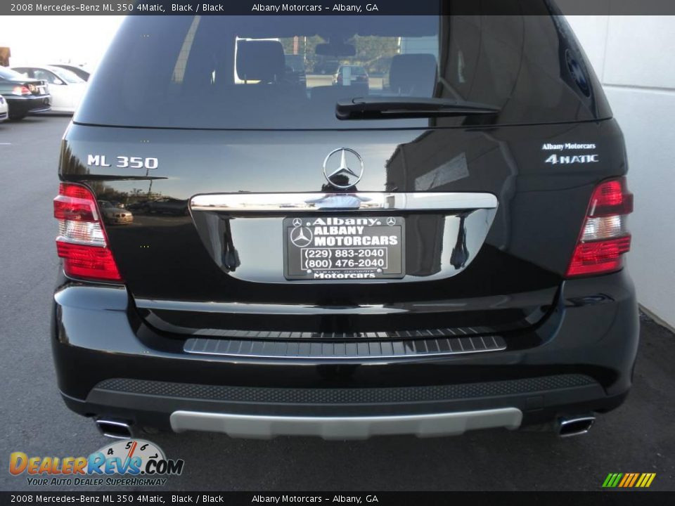 2008 Mercedes-Benz ML 350 4Matic Black / Black Photo #4