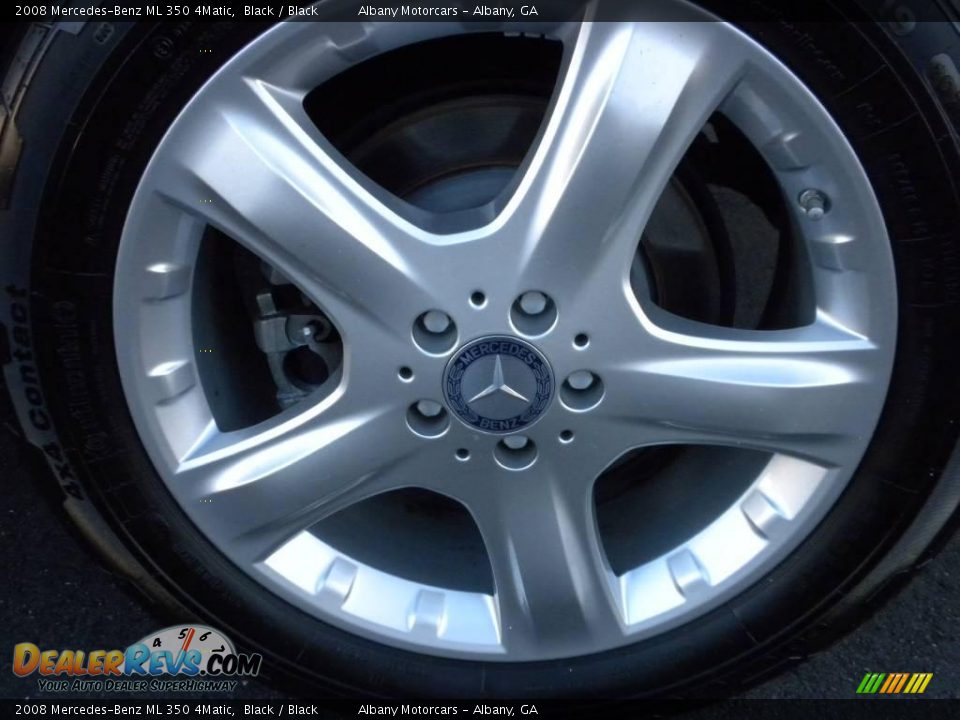2008 Mercedes-Benz ML 350 4Matic Black / Black Photo #6