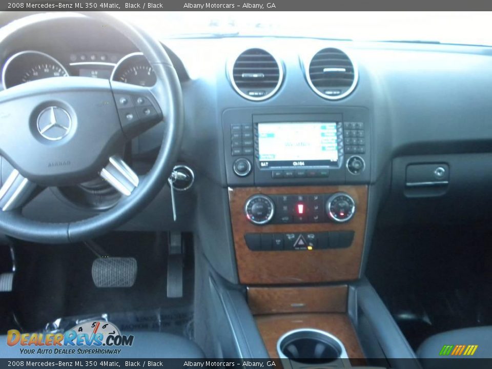 2008 Mercedes-Benz ML 350 4Matic Black / Black Photo #15