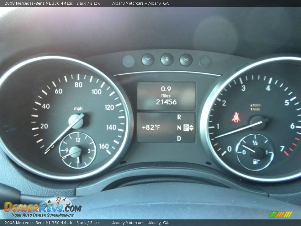 2008 Mercedes-Benz ML 350 4Matic Black / Black Photo #17