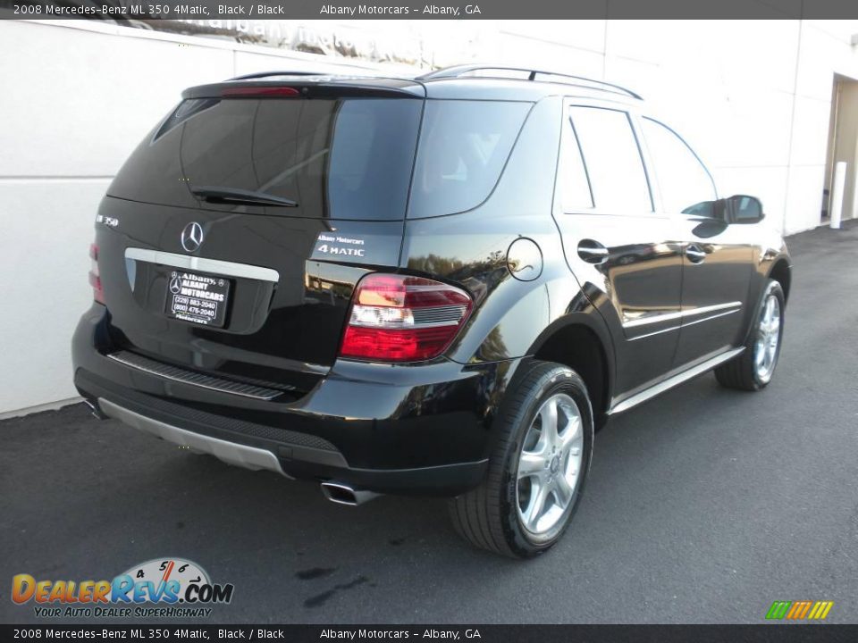 2008 Mercedes-Benz ML 350 4Matic Black / Black Photo #21