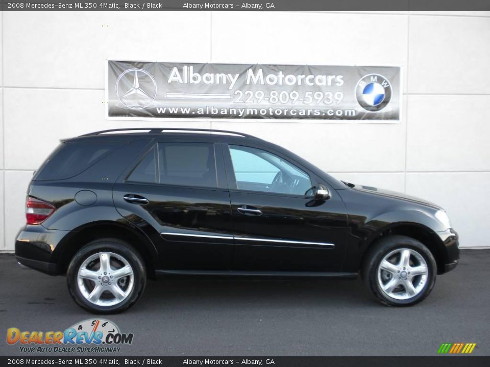 2008 Mercedes-Benz ML 350 4Matic Black / Black Photo #22