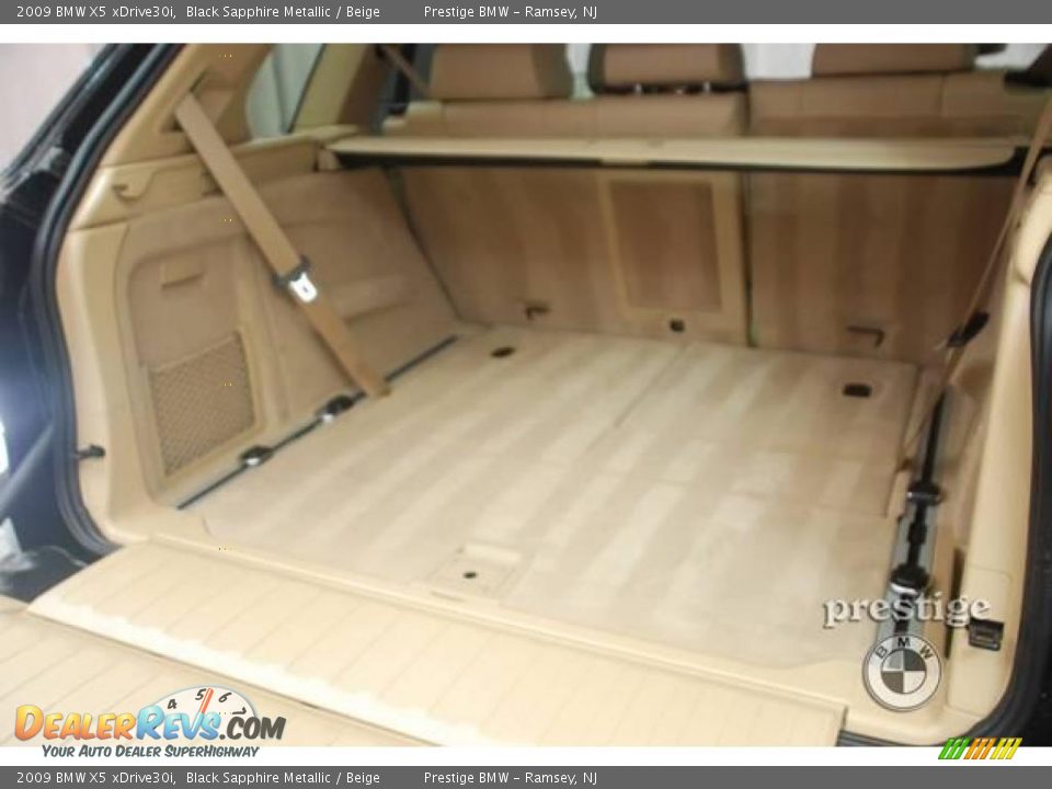 2009 BMW X5 xDrive30i Black Sapphire Metallic / Beige Photo #8