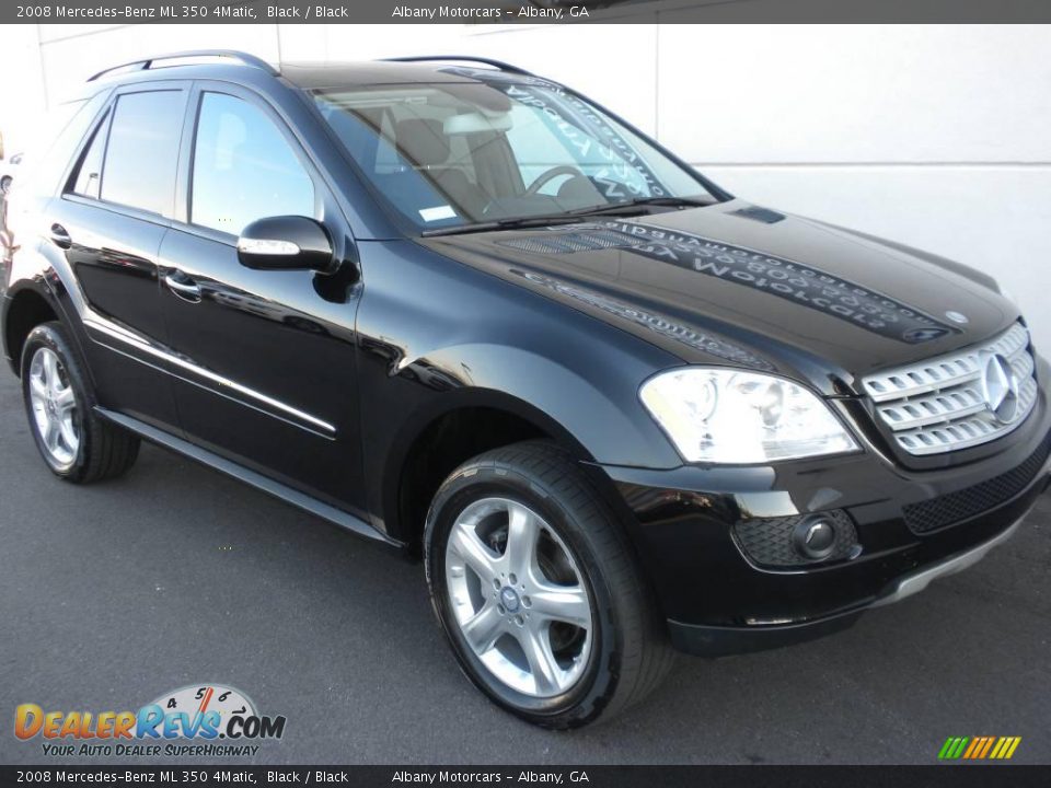 2008 Mercedes-Benz ML 350 4Matic Black / Black Photo #23
