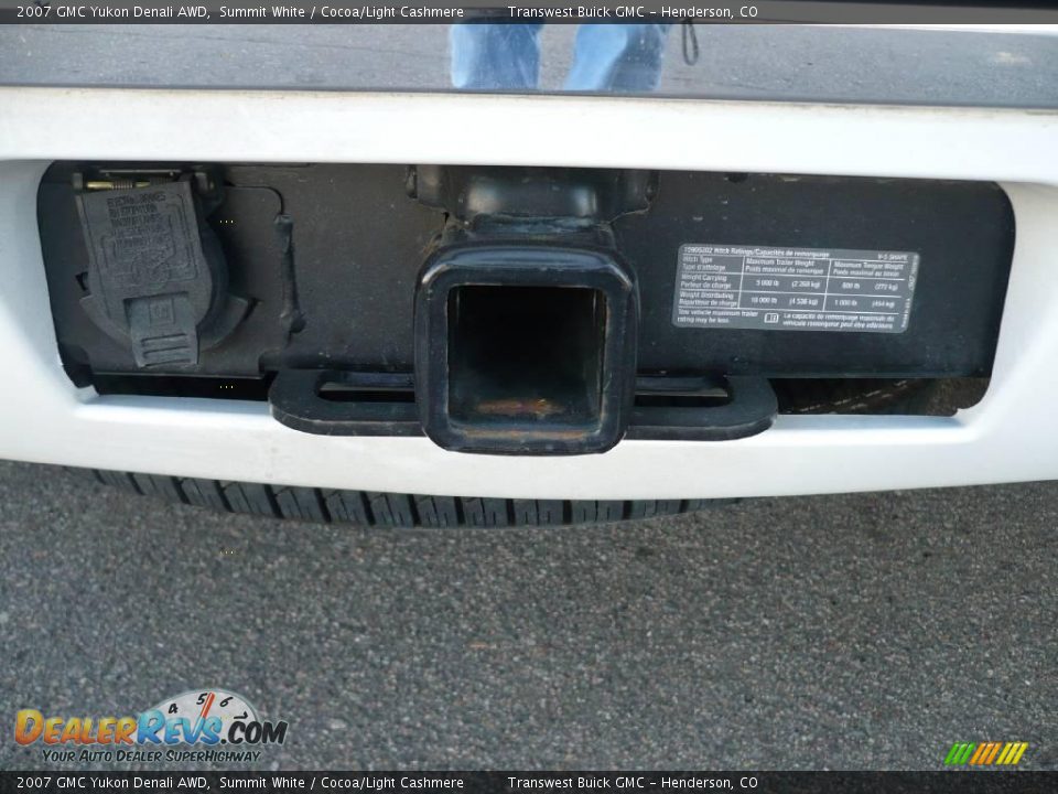 2007 GMC Yukon Denali AWD Summit White / Cocoa/Light Cashmere Photo #14