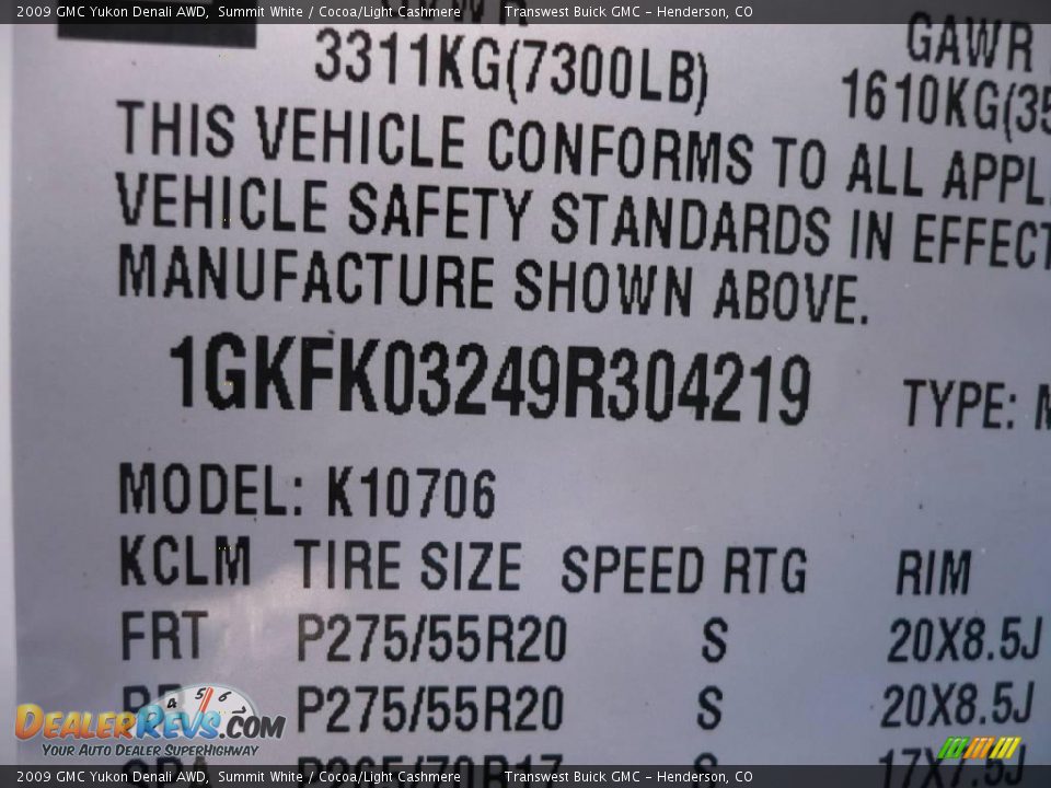 2009 GMC Yukon Denali AWD Summit White / Cocoa/Light Cashmere Photo #10