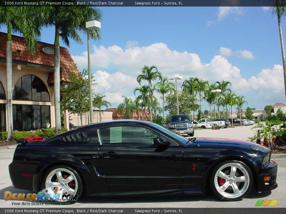 2006 Ford Mustang GT Premium Coupe Black / Red/Dark Charcoal Photo #2