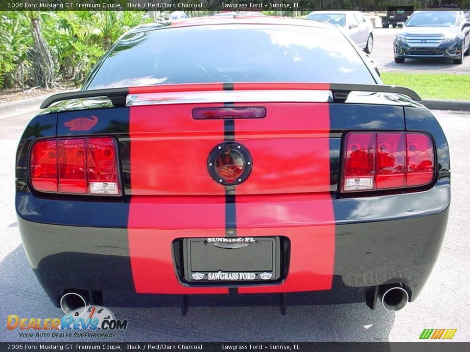 2006 Ford Mustang GT Premium Coupe Black / Red/Dark Charcoal Photo #4
