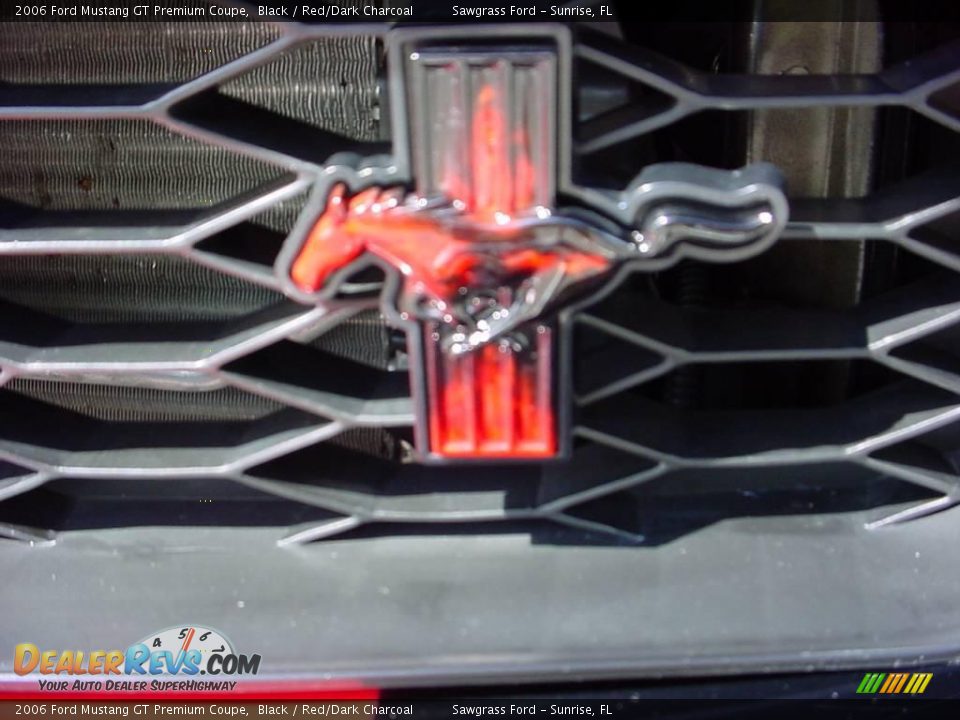 2006 Ford Mustang GT Premium Coupe Black / Red/Dark Charcoal Photo #11