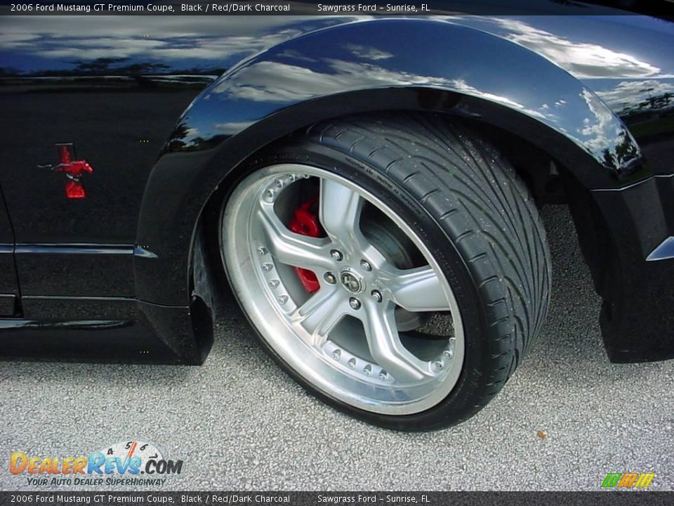 2006 Ford Mustang GT Premium Coupe Black / Red/Dark Charcoal Photo #12