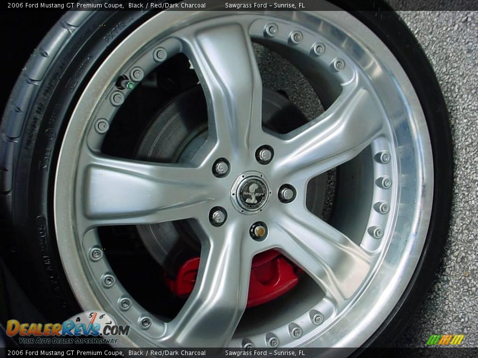 2006 Ford Mustang GT Premium Coupe Black / Red/Dark Charcoal Photo #16