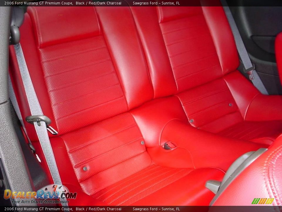 2006 Ford Mustang GT Premium Coupe Black / Red/Dark Charcoal Photo #22