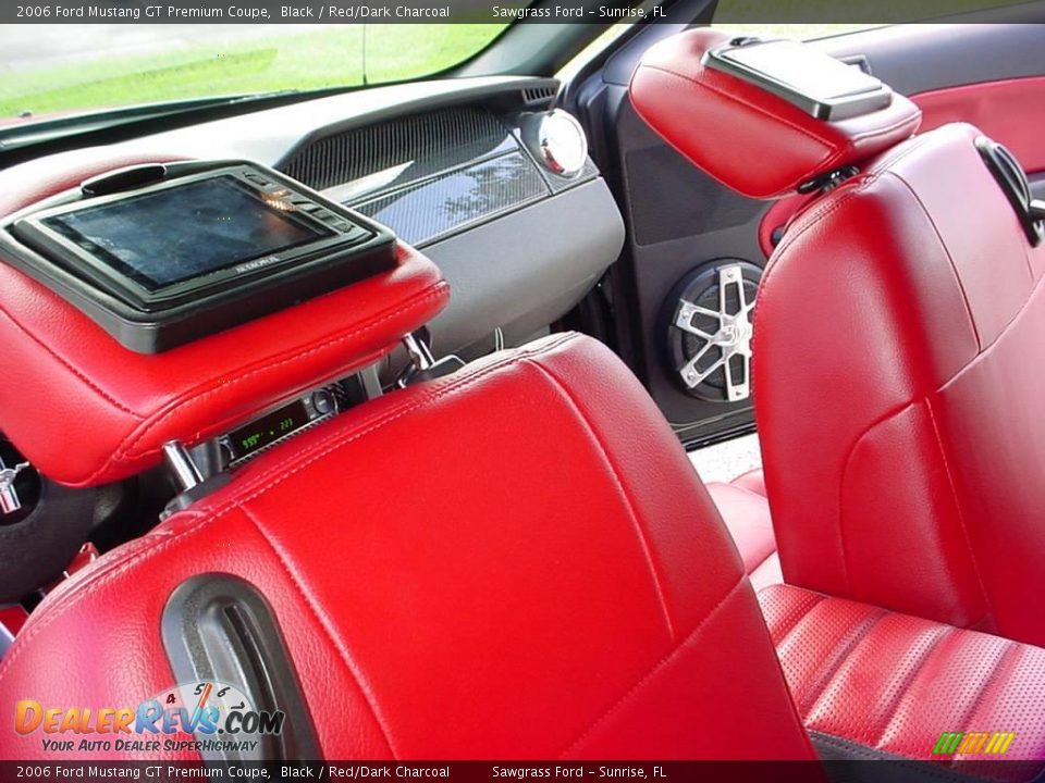 2006 Ford Mustang GT Premium Coupe Black / Red/Dark Charcoal Photo #23
