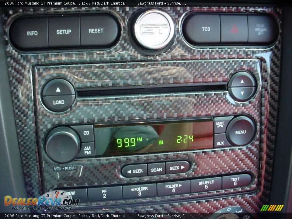 2006 Ford Mustang GT Premium Coupe Black / Red/Dark Charcoal Photo #28