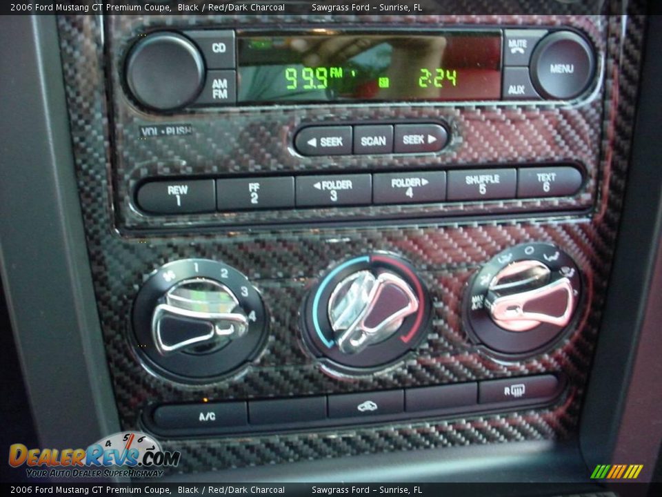 2006 Ford Mustang GT Premium Coupe Black / Red/Dark Charcoal Photo #29