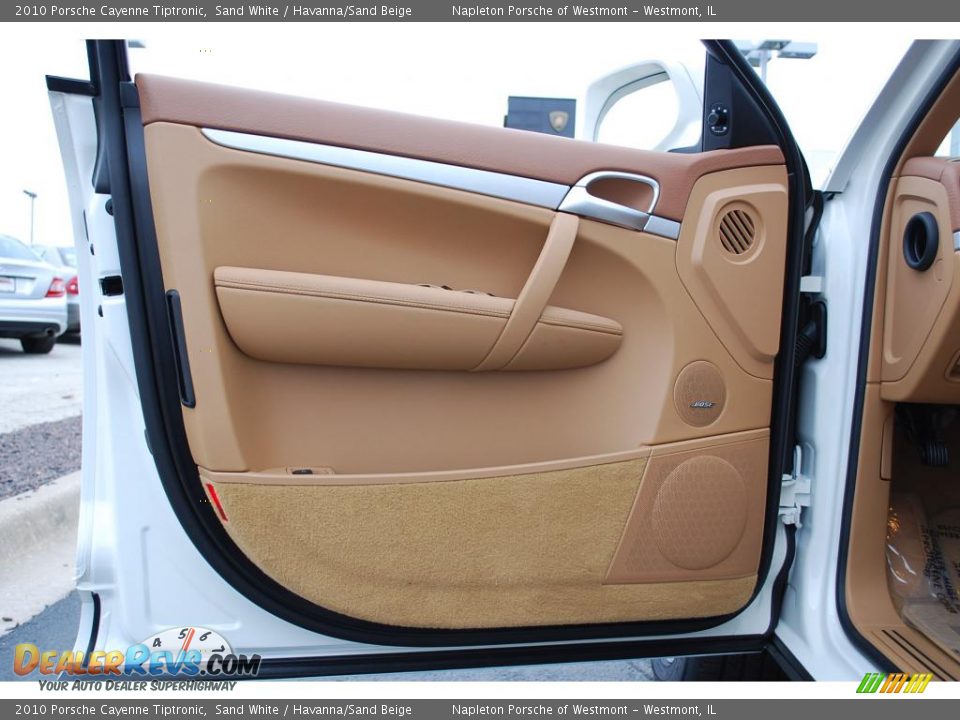 2010 Porsche Cayenne Tiptronic Sand White / Havanna/Sand Beige Photo #14