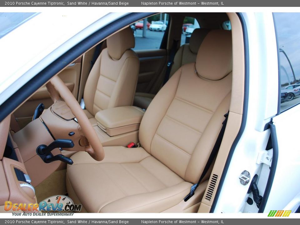 2010 Porsche Cayenne Tiptronic Sand White / Havanna/Sand Beige Photo #15