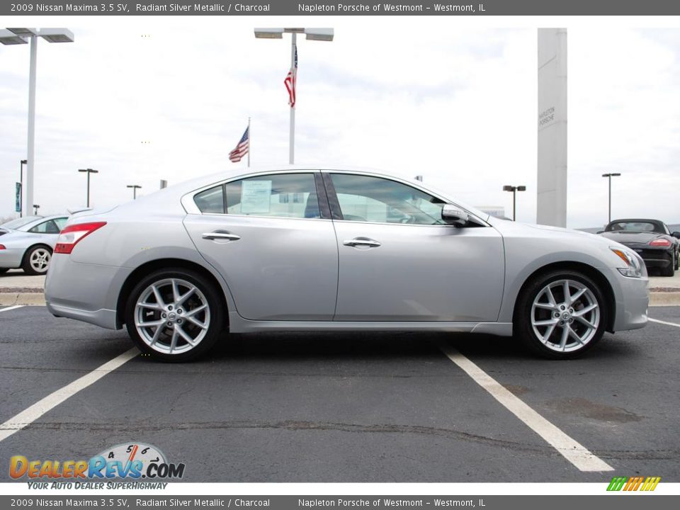 2009 Nissan Maxima 3.5 SV Radiant Silver Metallic / Charcoal Photo #4