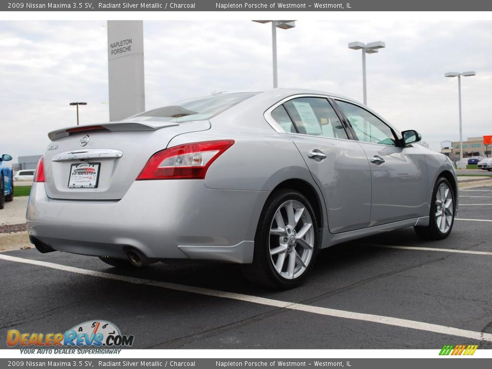 2009 Nissan Maxima 3.5 SV Radiant Silver Metallic / Charcoal Photo #5