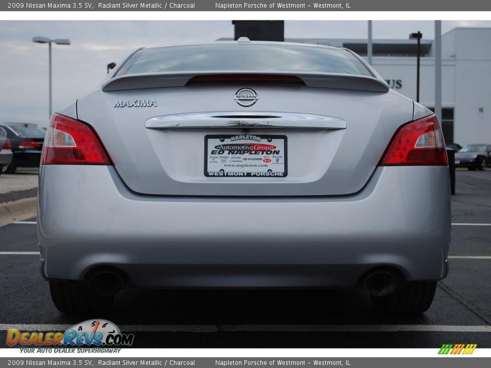 2009 Nissan Maxima 3.5 SV Radiant Silver Metallic / Charcoal Photo #6