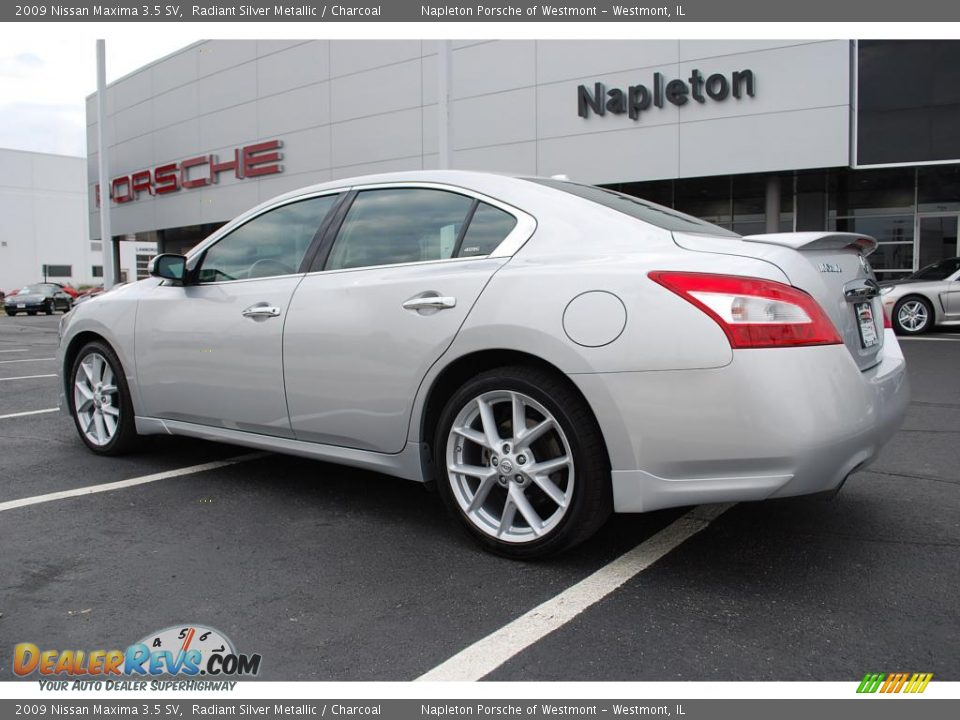 2009 Nissan Maxima 3.5 SV Radiant Silver Metallic / Charcoal Photo #7