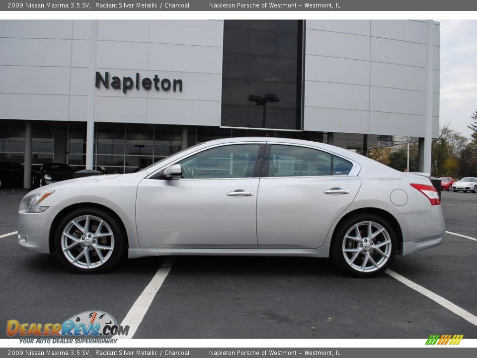 2009 Nissan Maxima 3.5 SV Radiant Silver Metallic / Charcoal Photo #8