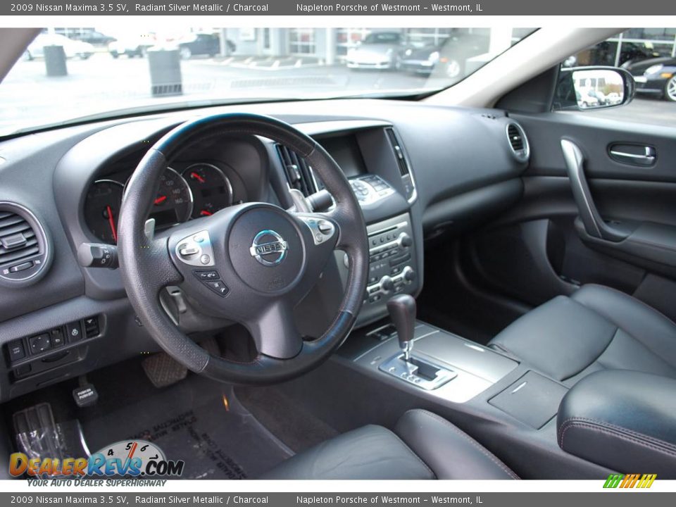 2009 Nissan Maxima 3.5 SV Radiant Silver Metallic / Charcoal Photo #10